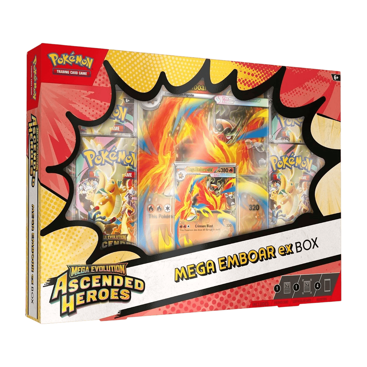 Pokemon Mega Evolution Ascended Heroes Mega Emboar ex Box premium collectible