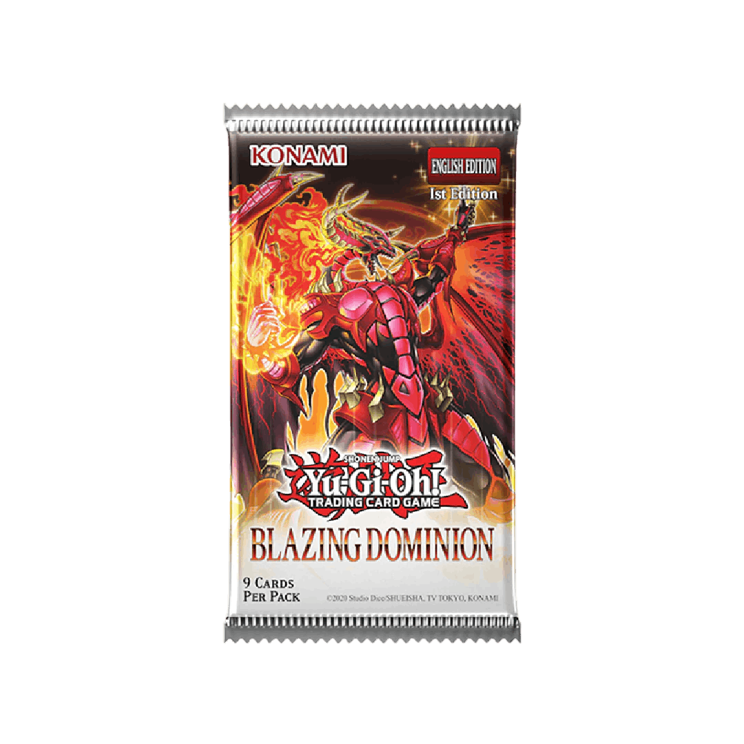 Yu-Gi-Oh! - Blazing Dominion - Booster Pack (First Edition) premium collectible