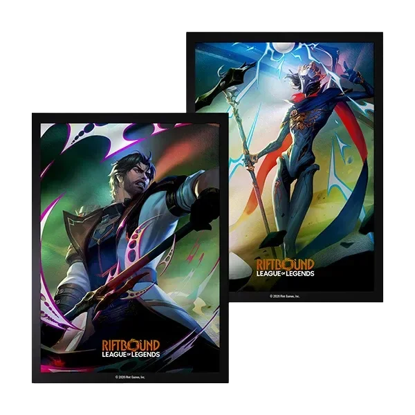 Riftbound League of Legends TCG Vendetta Jayce vs Viktor Art Sleeves 100 Pack for trading card protection